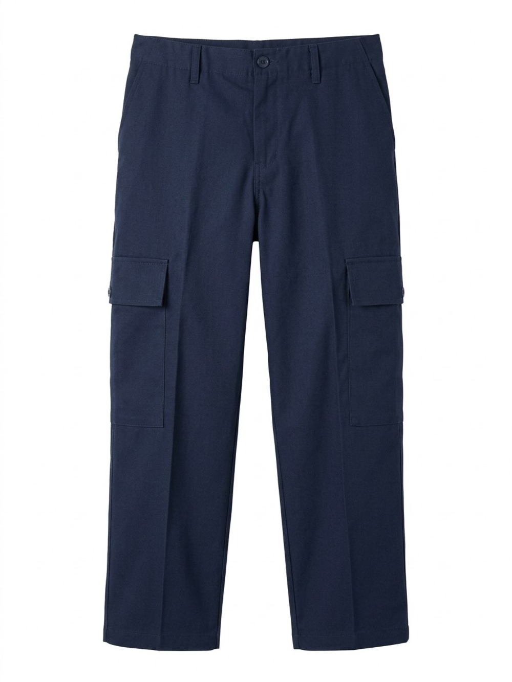 Liverpool Navy Wide-Leg Cargo Pants